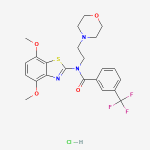 N-(4,7-dimethoxybenzo[d]thiazol-2-yl)-N-(2-morpholinoethyl)-3-(trifluoromethyl)benzamide hydrochloride