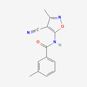 N-(4-cyano-3-methyl-5-isoxazolyl)-3-methylbenzenecarboxamide