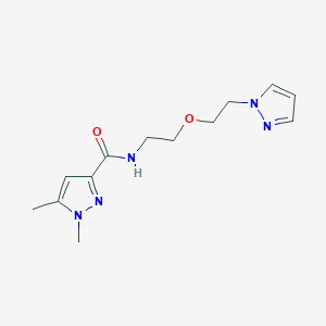 N-(2-(2-(1H-pyrazol-1-yl)ethoxy)ethyl)-1,5-dimethyl-1H-pyrazole-3-carboxamide