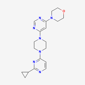 4-[6-[4-(2-Cyclopropylpyrimidin-4-yl)piperazin-1-yl]pyrimidin-4-yl]morpholine