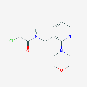 2-Chloro-N-[(2-morpholin-4-ylpyridin-3-yl)methyl]acetamide
