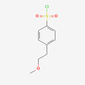 molecular formula C9H11ClO3S B2564116 4-(2-Methoxyethyl)benzenesulfonyl chloride CAS No. 953903-65-6