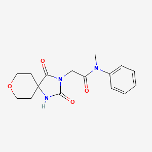 2-(2,4-dioxo-8-oxa-1,3-diazaspiro[4.5]dec-3-yl)-N-methyl-N-phenylacetamide