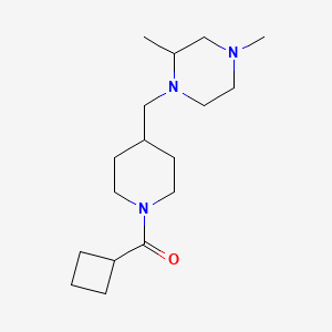 molecular formula C17H31N3O B2564121 Cyclobutyl(4-((2,4-dimethylpiperazin-1-yl)methyl)piperidin-1-yl)methanone CAS No. 1421450-70-5