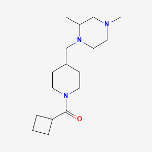 Cyclobutyl(4-((2,4-dimethylpiperazin-1-yl)methyl)piperidin-1-yl)methanone