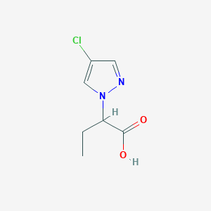 2-(4-chloro-1H-pyrazol-1-yl)butanoic acid