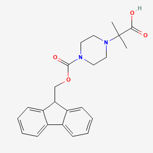 2-(4-{[(9H-fluoren-9-yl)methoxy]carbonyl}piperazin-1-yl)-2-methylpropanoic acid