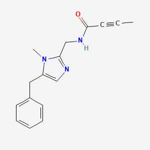 N-[(5-Benzyl-1-methylimidazol-2-yl)methyl]but-2-ynamide