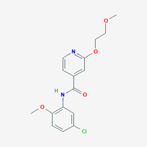 molecular formula C16H17ClN2O4 B2564126 N-(5-chloro-2-methoxyphenyl)-2-(2-methoxyethoxy)pyridine-4-carboxamide CAS No. 2034301-04-5