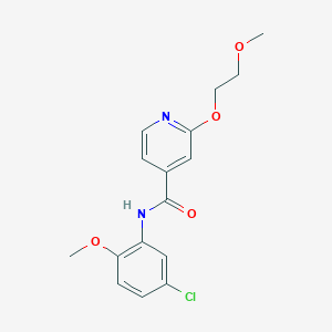 N-(5-chloro-2-methoxyphenyl)-2-(2-methoxyethoxy)isonicotinamide