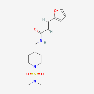 (E)-N-((1-(N,N-dimethylsulfamoyl)piperidin-4-yl)methyl)-3-(furan-2-yl)acrylamide