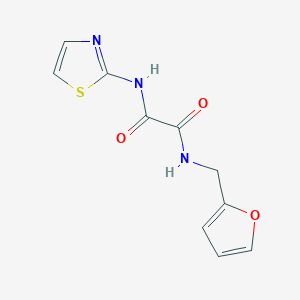 molecular formula C10H9N3O3S B2564138 N-Furan-2-ylmethyl-N'-thiazol-2-yl-oxalamide CAS No. 205749-64-0