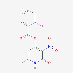 (6-methyl-3-nitro-2-oxo-1H-pyridin-4-yl) 2-iodobenzoate
