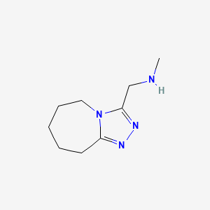 molecular formula C9H16N4 B2564165 methyl({5H,6H,7H,8H,9H-[1,2,4]triazolo[4,3-a]azepin-3-ylmethyl})amine CAS No. 923183-51-1
