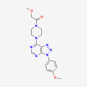 2-methoxy-1-(4-(3-(4-methoxyphenyl)-3H-[1,2,3]triazolo[4,5-d]pyrimidin-7-yl)piperazin-1-yl)ethanone