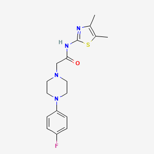 molecular formula C17H21FN4OS B2564178 N-(4,5-dimethyl-1,3-thiazol-2-yl)-2-[4-(4-fluorophenyl)piperazin-1-yl]acetamide CAS No. 930675-63-1