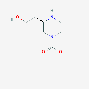 molecular formula C11H22N2O3 B2564180 (S)-Tert-butyl 3-(2-hydroxyethyl)piperazine-1-carboxylate CAS No. 1273577-11-9