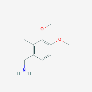 molecular formula C10H15NO2 B2564188 (3,4-Dimethoxy-2-methylphenyl)methanamine CAS No. 1785460-02-7