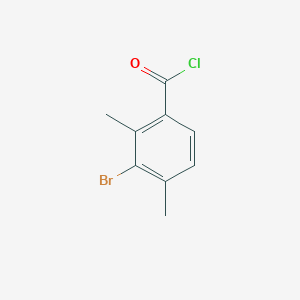 molecular formula C9H8BrClO B2564192 3-Bromo-2,4-dimethylbenzoyl chloride CAS No. 1803605-90-4