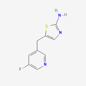 5-[(5-Fluoropyridin-3-yl)methyl]-1,3-thiazol-2-amine
