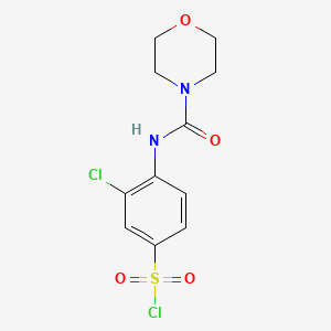 3-chloro-4-(morpholine-4-carbonylamino)benzenesulfonyl Chloride