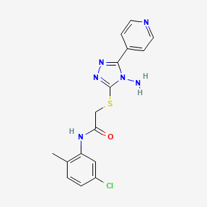 2-((4-amino-5-(pyridin-4-yl)-4H-1,2,4-triazol-3-yl)thio)-N-(5-chloro-2-methylphenyl)acetamide