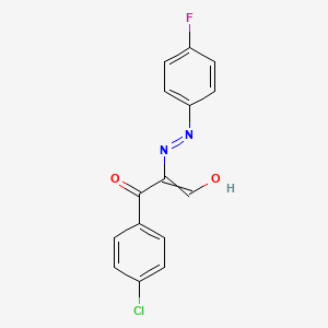 3-(4-Chlorophenyl)-2-[2-(4-fluorophenyl)hydrazono]-3-oxopropanal