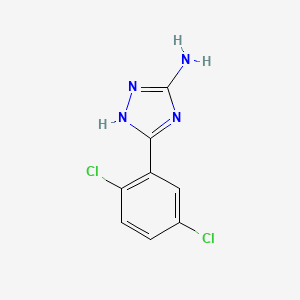 molecular formula C8H6Cl2N4 B2564224 5-(2,5-Dichlorophenyl)-4H-1,2,4-triazol-3-amine CAS No. 502685-93-0