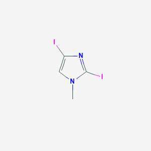 molecular formula C4H4I2N2 B2564243 2,4-二碘-1-甲基-1H-咪唑 CAS No. 71794-53-1