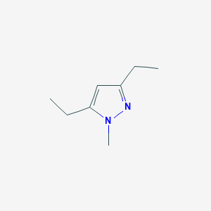 molecular formula C8H14N2 B2564256 3,5-Diethyl-1-methyl-1H-pyrazole CAS No. 1501963-11-6