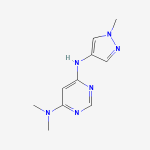 N4,N4-dimethyl-N6-(1-methyl-1H-pyrazol-4-yl)pyrimidine-4,6-diamine