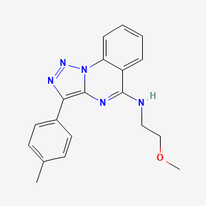 N-(2-methoxyethyl)-3-(4-methylphenyl)-[1,2,3]triazolo[1,5-a]quinazolin-5-amine