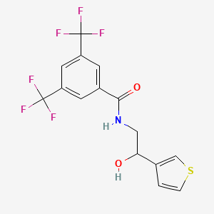 N-(2-hydroxy-2-(thiophen-3-yl)ethyl)-3,5-bis(trifluoromethyl)benzamide