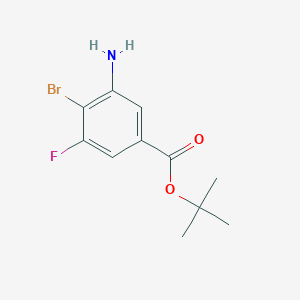 B2564297 Tert-butyl 3-amino-4-bromo-5-fluorobenzoate CAS No. 2248291-25-8