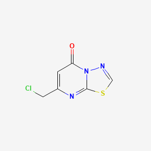 molecular formula C6H4ClN3OS B2564323 7-(chloromethyl)-5H-[1,3,4]thiadiazolo[3,2-a]pyrimidin-5-one CAS No. 87572-02-9
