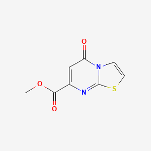 molecular formula C8H6N2O3S B2564380 Methyl 5-oxo-5H-thiazolo[3,2-a]pyrimidine-7-carboxylate CAS No. 890092-78-1