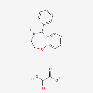 molecular formula C17H17NO5 B2564393 5-Phenyl-2,3,4,5-tetrahydro-1,4-benzoxazepine; oxalic acid CAS No. 1215377-15-3