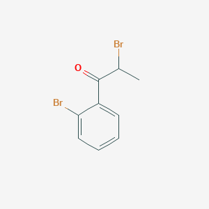 molecular formula C9H8Br2O B2564521 2,2'-Dibromopropiophenone CAS No. 856072-96-3