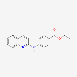 Ethyl 4-[(4-methylquinolin-2-yl)amino]benzoate