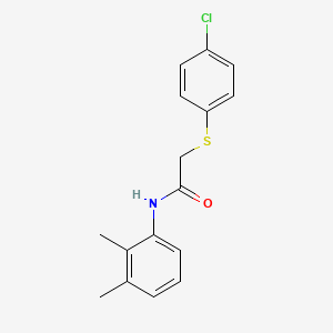2-[(4-chlorophenyl)sulfanyl]-N-(2,3-dimethylphenyl)acetamide