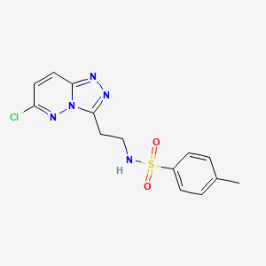 N-(2-(6-chloro-[1,2,4]triazolo[4,3-b]pyridazin-3-yl)ethyl)-4-methylbenzenesulfonamide