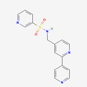 N-([2,4'-bipyridin]-4-ylmethyl)pyridine-3-sulfonamide