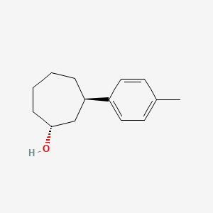 (1R,3R)-3-(4-Methylphenyl)cycloheptan-1-ol
