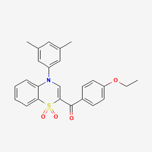 [4-(3,5-dimethylphenyl)-1,1-dioxido-4H-1,4-benzothiazin-2-yl](4-ethoxyphenyl)methanone