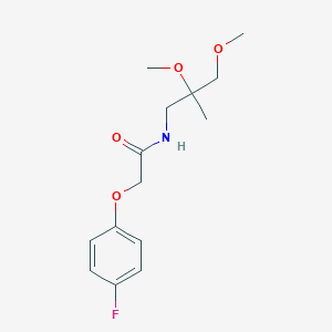 N-(2,3-dimethoxy-2-methylpropyl)-2-(4-fluorophenoxy)acetamide