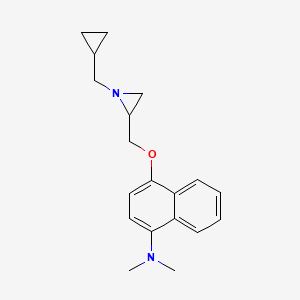 4-[[1-(Cyclopropylmethyl)aziridin-2-yl]methoxy]-N,N-dimethylnaphthalen-1-amine