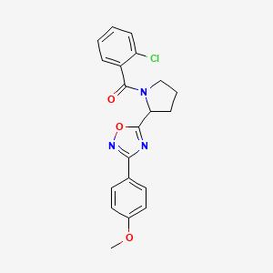 5-[1-(2-Chlorobenzoyl)pyrrolidin-2-yl]-3-(4-methoxyphenyl)-1,2,4-oxadiazole