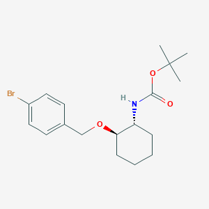 tert-Butyl ((1R,2R)-2-((4-bromobenzyl)oxy)cyclohexyl)carbamate