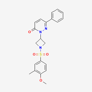 2-[1-(4-Methoxy-3-methylphenyl)sulfonylazetidin-3-yl]-6-phenylpyridazin-3-one