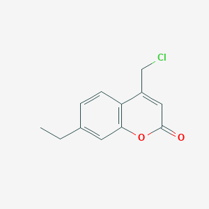molecular formula C12H11ClO2 B2564738 4-Chloromethyl-7-ethyl-chromen-2-one CAS No. 554423-21-1